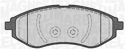 MAGNETI MARELLI 363916060163 -  Комплект тормозных колодок, дисковый тормоз